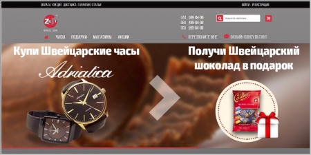 Zeit.ua - интернет магазин часов